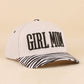 Girl Mom Two Tone Snapback Hat Zenana Consgt.