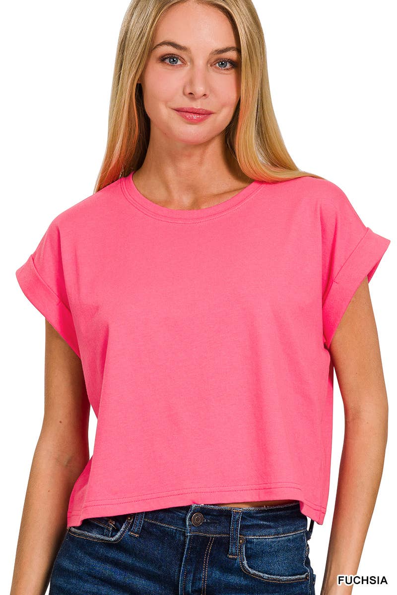 `".Cotton Short Sleeve Tee