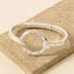 Hammered Circle Bangle Bracelet