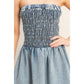Strapless Snow-Wash Dress