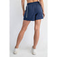 MODAL SCUBA FLAT PIPING A-LINE SHORTS