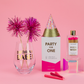 Make A Wish - Birthday Glass Bottle Safety Matches - Bright Pink