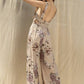 Floral Print Wide Leg Jumpsuit