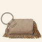 Fringe Cuff Clutch Tassel Wristlet Clutch Bag