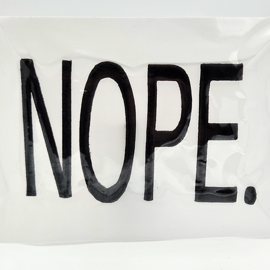 NOPE. PUFF Embroidered HAT/POCKET Patch