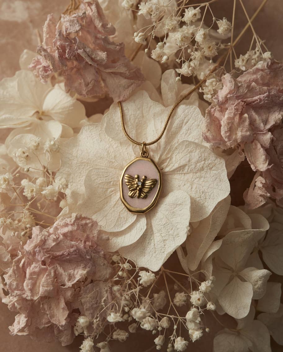 Butterfly Metamorphosis - 18K Gold Plated, Waterproof Necklace