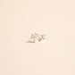 18K Gold PVD Stainless Steel Cross Stud Earrings
