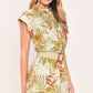 A printed woven romper - IP9259