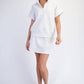 MODAL SCUBA QUARTER ZIP SHORT SLEEVE TOP