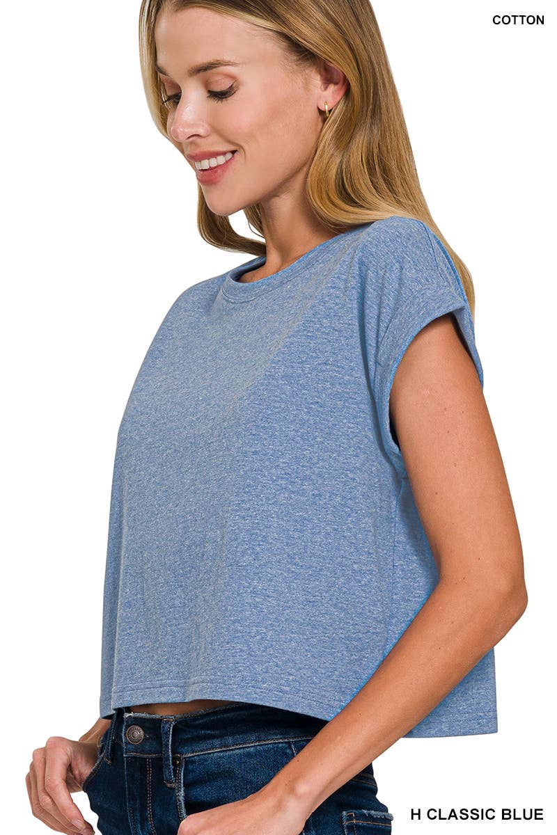 `".Cotton Short Sleeve Tee