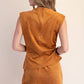 Mock Neck Sleeveless Top