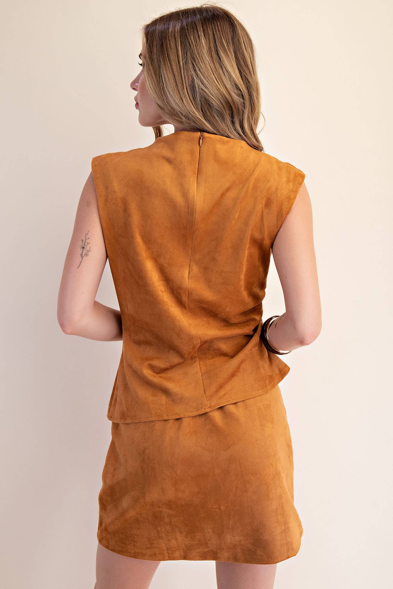 Mock Neck Sleeveless Top