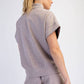 MODAL SCUBA QUARTER ZIP SHORT SLEEVE TOP