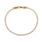 Dainty Gold Layering Bracelets Waterproof, 18K Gold Plated