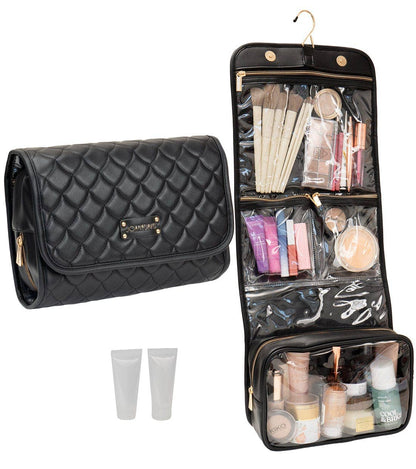 Joan & David The Teardrop Quilted Roll Hanging Toiletry Bag