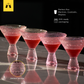 Pink Hobnail Martini Glasses (Set of 1) - 9oz