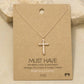 Gold Dipped Cross Pendant Necklace