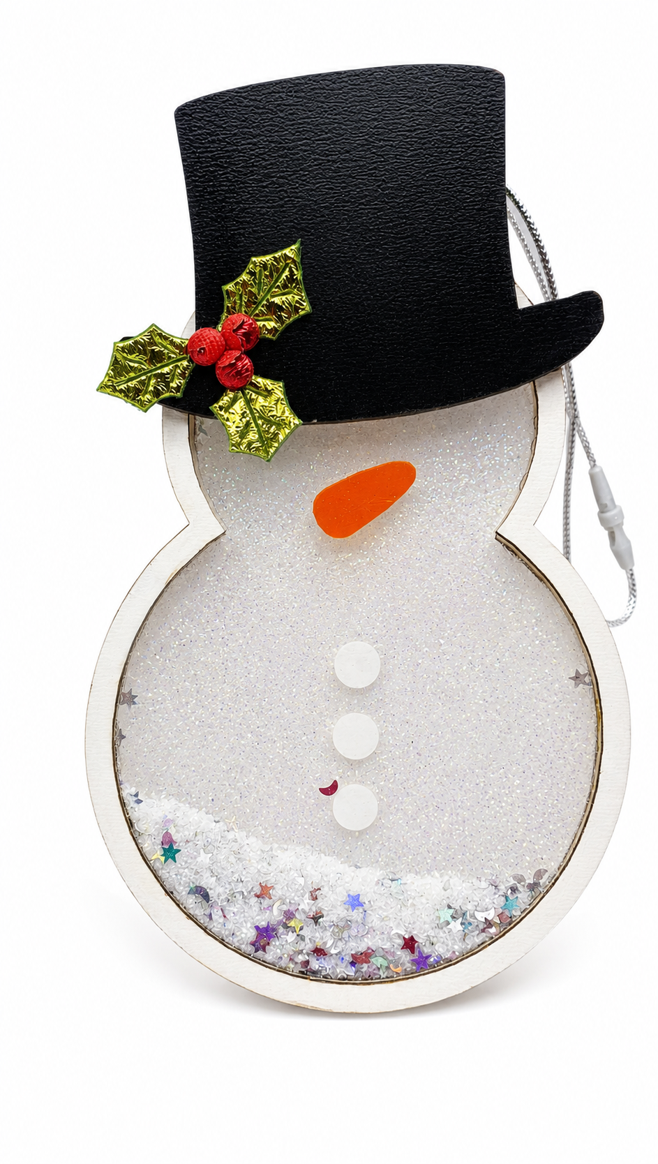 Snowman Shaker Ornament – Layered Christmas Ornament