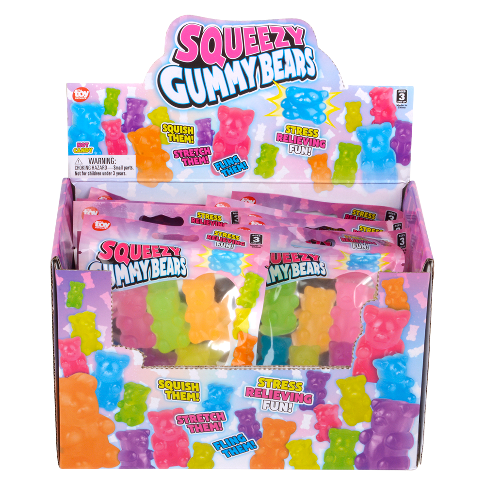 (T) 1.5" SQUEEZY YUMMY BEAR      12/DISP