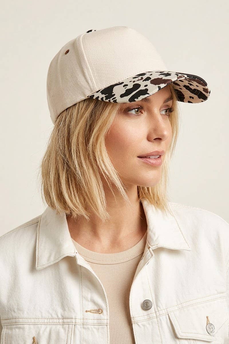 Plain Two Tone Canvas Cotton Snapback Hat