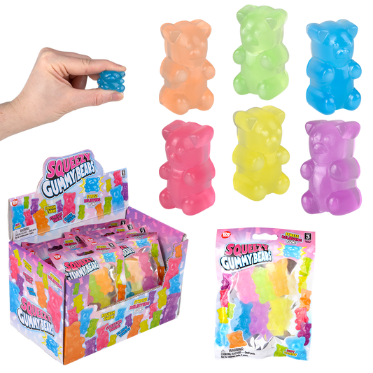 (T) 1.5" SQUEEZY YUMMY BEAR      12/DISP