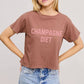 PUFF' Champagne Diet Graphic S/S Seamless Faux Crop