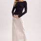 LACE TRIM SQUARE & BOAT NECK 2-WAY KNIT TOP