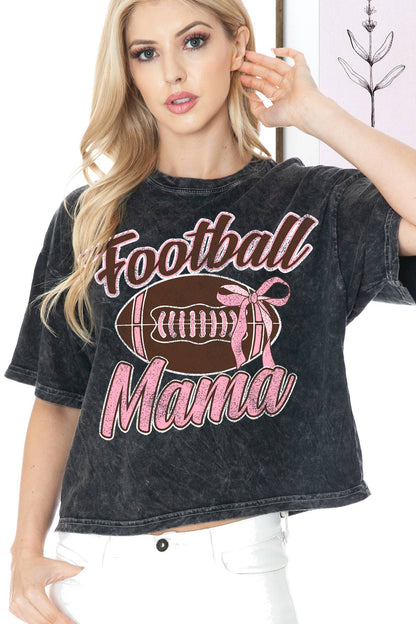 BT2040 CMT FOOTBALL MAMA Mineral Wash Crop T