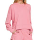 Scuba Sweatshirts & Shorts 2PC Set SI-27476 Zenana