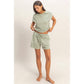 Sleeveless Crew Neck Top and Shorts Set