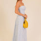 Striped Strapless Maxi Dress