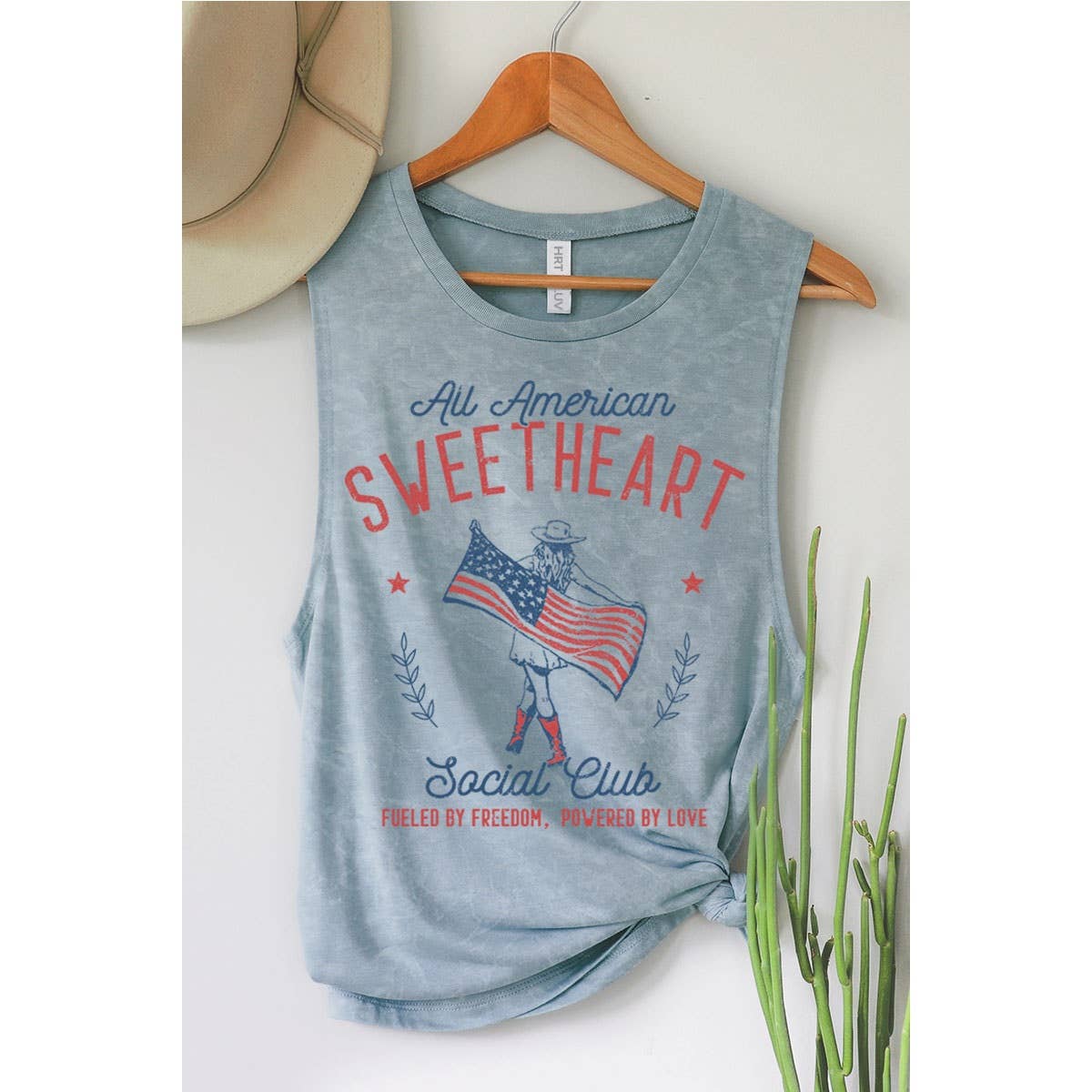 ALL AMERICAN SWEETHEART SOCIAL CLUB GRAPHIC TANK TOP
