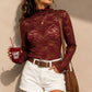 Layer Me Lace High Neck Top