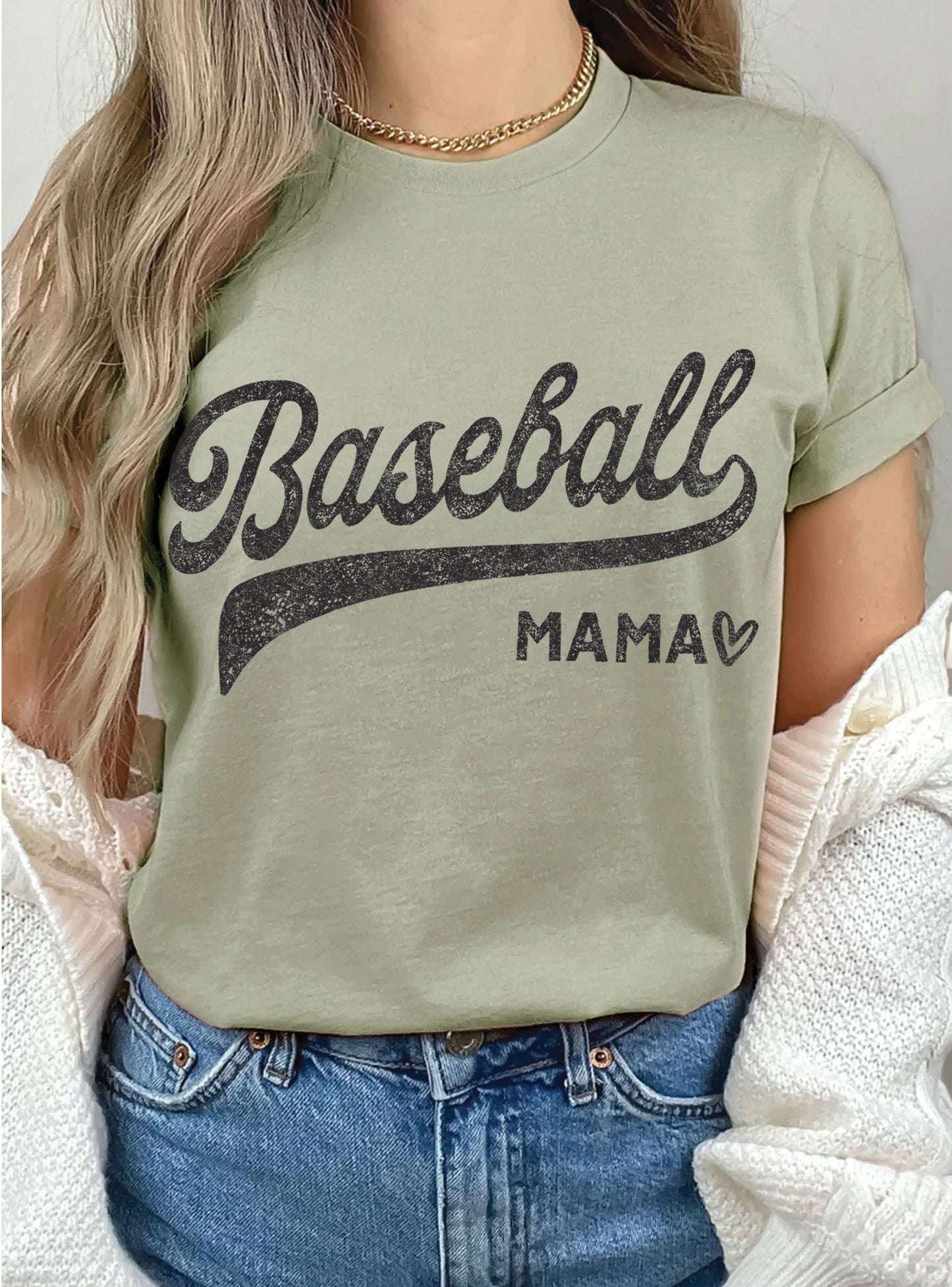 BASEBALL MAMA GRAPHIC TSHIRTS