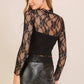 Layer Me Lace High Neck Top