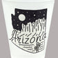 "Arizona" Map Frosted State Shot Glass 2 oz