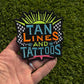 Trendy Tan Lines and Tattoos Checkered Patch