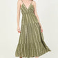 F4F72-W738 PRINTED MAXI DRESS WITH CUTOUT