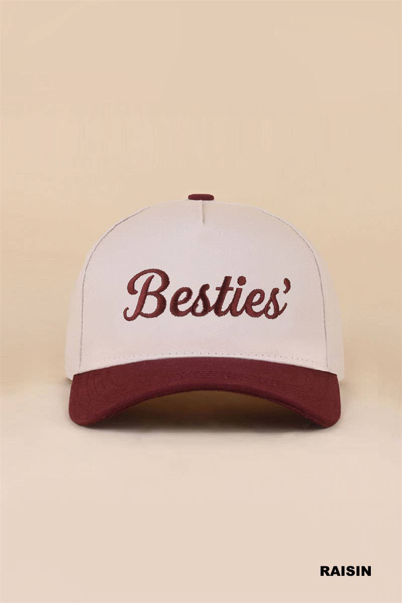 Besties'/I'm The Friend In Low Places two tone snapback hat