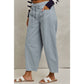 MID RISE WIDE LEG PANTS  WITH POCKETS