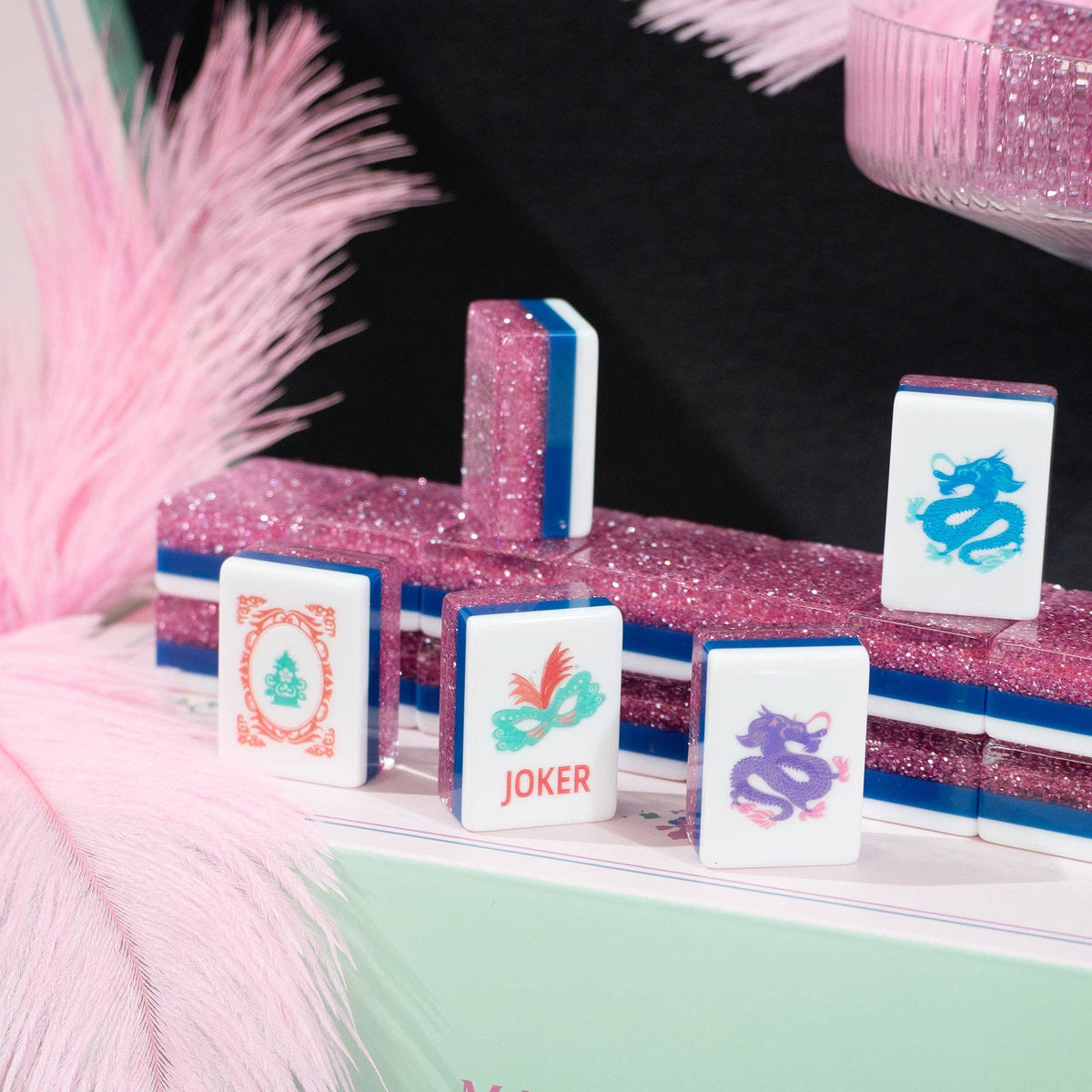 Jade Bloom Mahjong Set - Pink Stardust 06-02