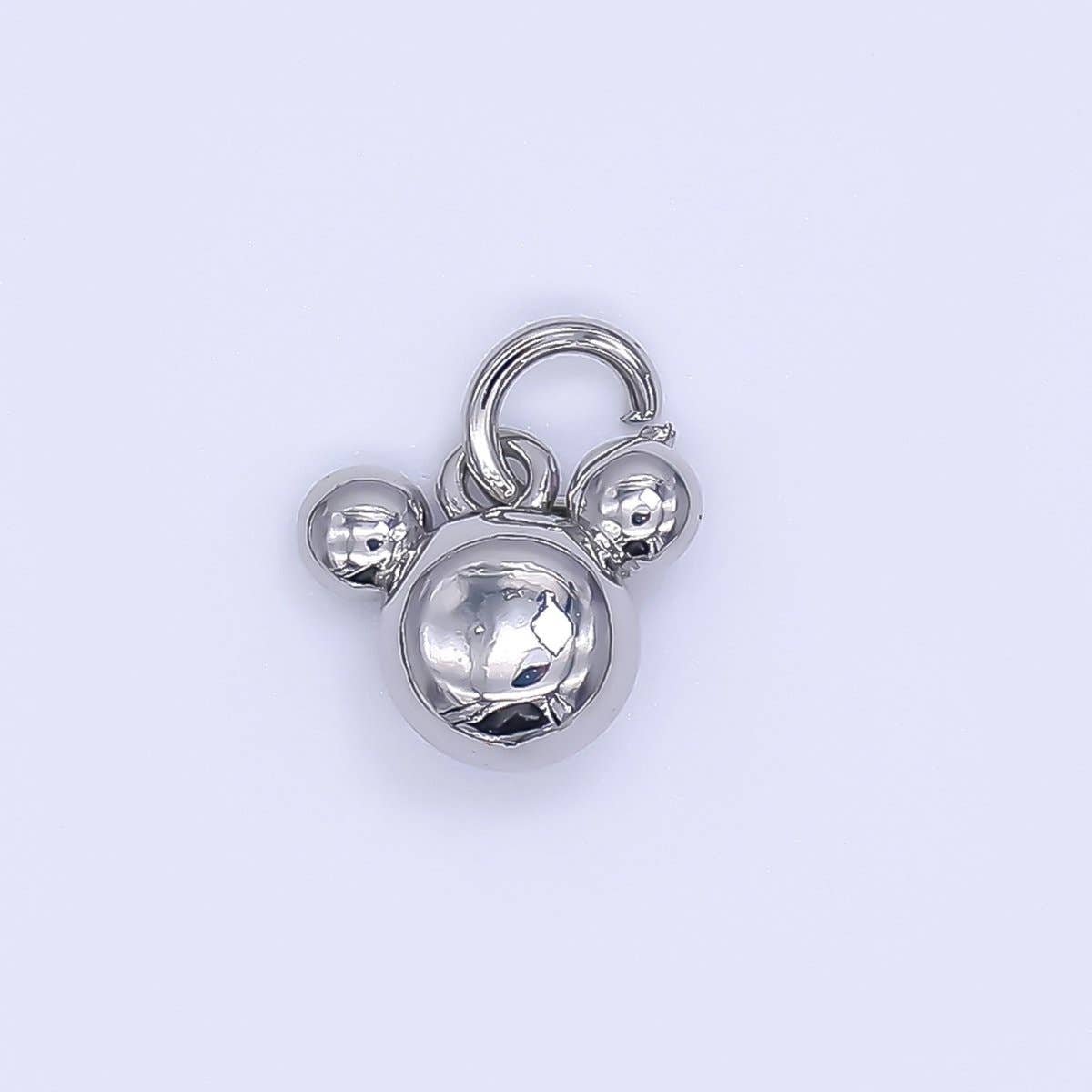 24K Gold Filled 8mm Tiny Mouse Ears Animal Charm in Gold & Silver | AH-580
