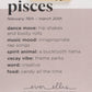 SALE Metal Gold Pisces Zodiac Necklace