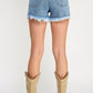S8034M-HIGH RISE WESTERN EMBROIDERY SHORTS WITH STUDS