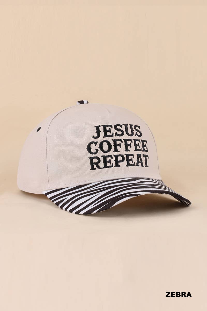 Coffee & Jesus Two Tone Cotton Hat
