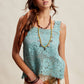 Crochet Lace Square Neck Tank Top LCR0117