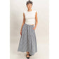 Ruched Waist Cap Sleeve Top