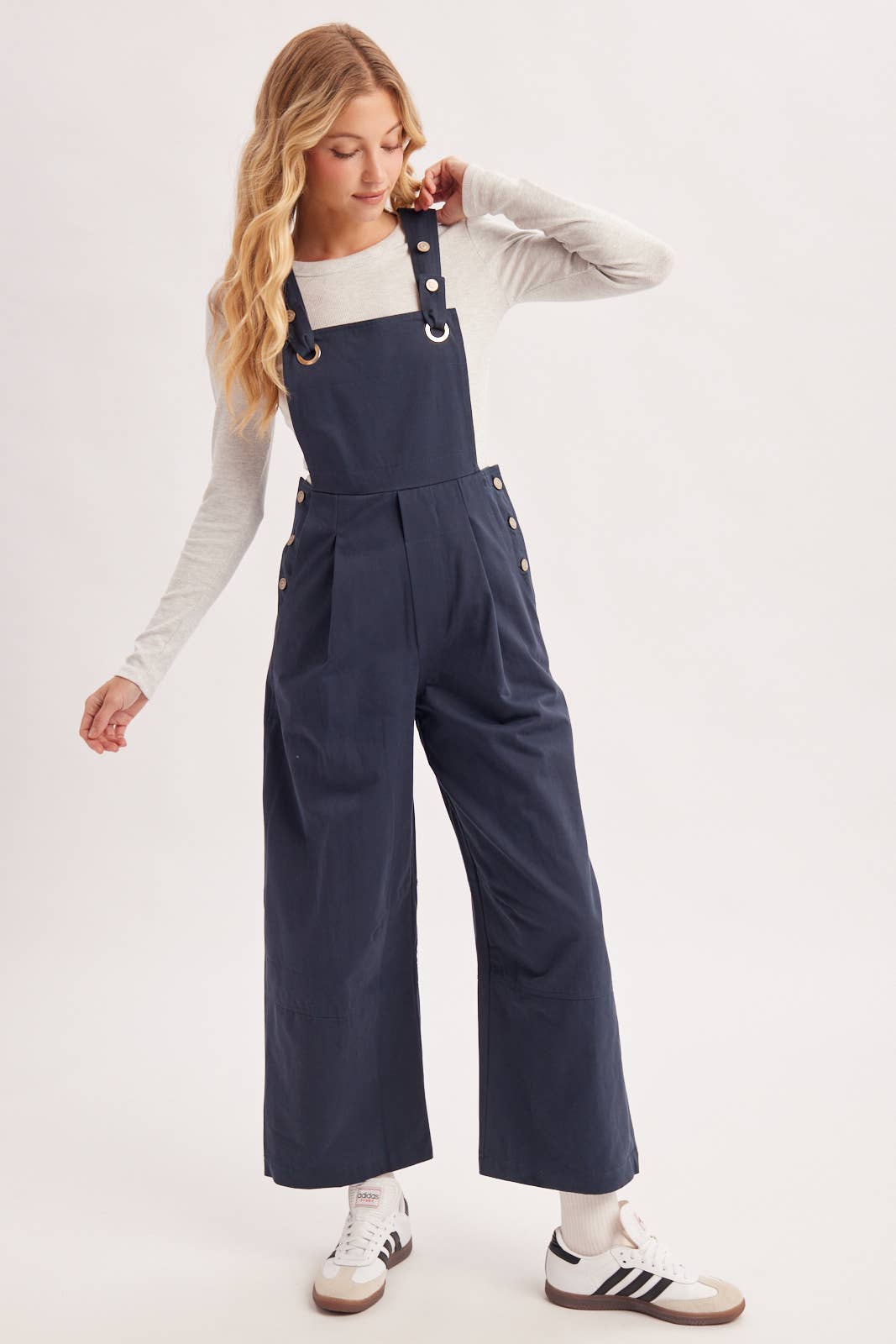 WIDE-LEG OVERALLS JUMPSUIT