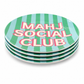 8" Mahjong Social Shatterproof Plates (Set of 4 Plates)