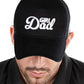 5 Panel 3D Embroidery Trucker Hat: Girl Dad (Black)